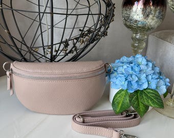 Handmade Half Moon Small Crossbody Sling Bag, Italian Leather Banana Bag, Cross body Bum Bag Pouch, Women Handbag/Fanny Pack, Christmas Gift