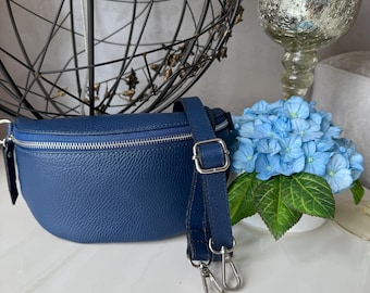 Handmade Half Moon Small Crossbody Sling Bag, Italian Leather Banana Bag, Cross body Bum Bag Pouch, Women Handbag/Fanny Pack, Christmas Gift