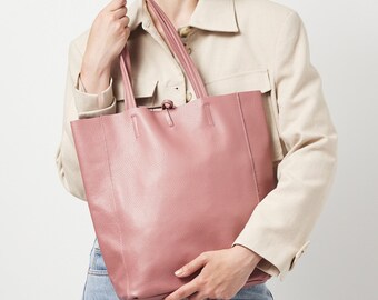 Extra Large Soft Italian Leather Tote: Oversized Large Shoulder Shopper, Everyday Soft Hobo Work/Travel Bag, Big Slouchy Tote, Weekender Bag