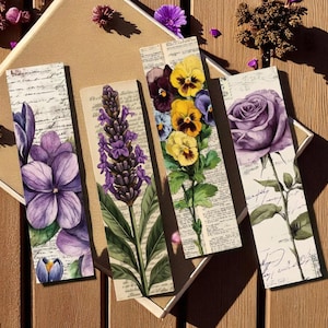 30-teilige Lesezeichen für Lesezeichen - weiche Pastellblumen-Seitenmarkierer für Studenten, Journale, DIY-Lesenotizen, Lernmaterialien und durchdachte Geschenke