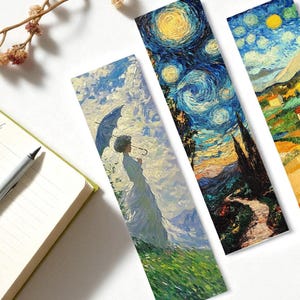 Van Gogh Bookmarks Set: Oil Painting Art for Readers, Teachers - Set of 32, Gifts