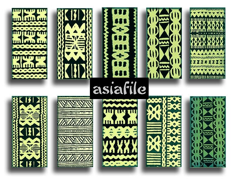 Society6 ケース mint & coral tribal pattern by Dani Art Strips 1