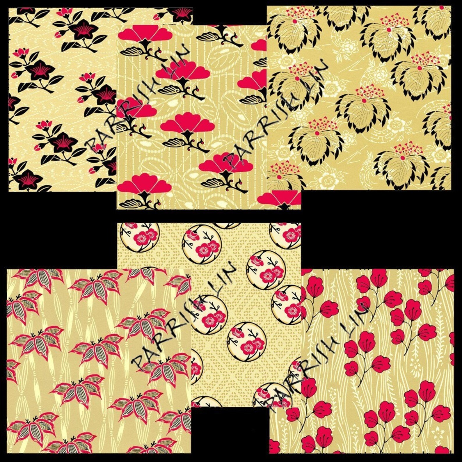 Prinatble 3 Inch Squares Digital Art Original Designs | Etsy