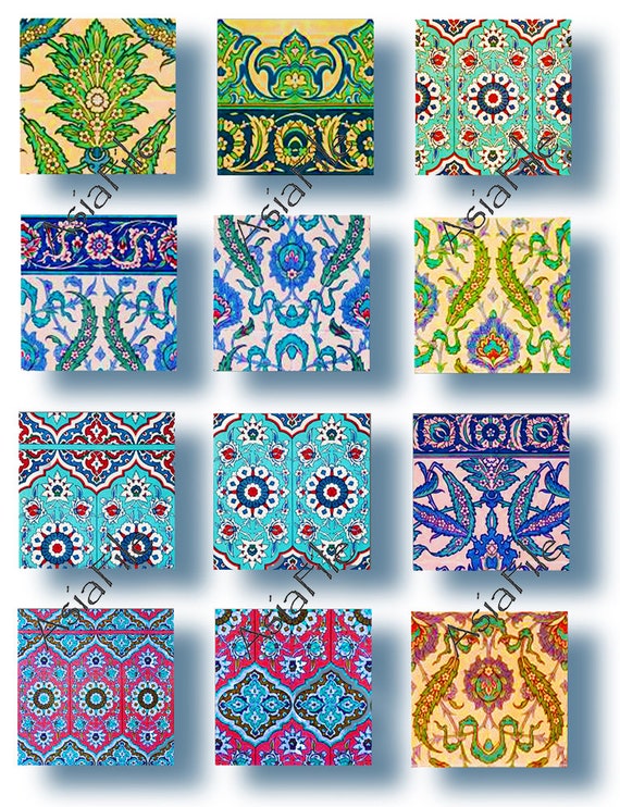 【美品】EngineeredGarments Islamic TilePrint Islamic Tiles Design, Printable File, Architecture Elements