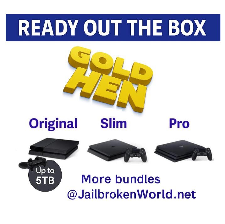 Jailbroken PS4 Bundle