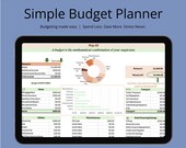 Personal Budget Planner | Personal Finance Tracker | Instant Digital Download | Google Sheets + Excel