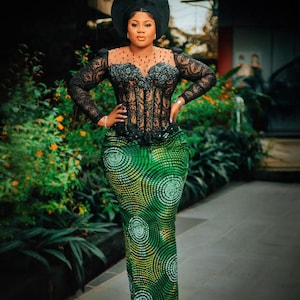 African corset dress, Mermaid Gown, Ankara Dress, African print Dress,Women&#39;s clothing, African fashion,Party Dress, African Wedding Dress