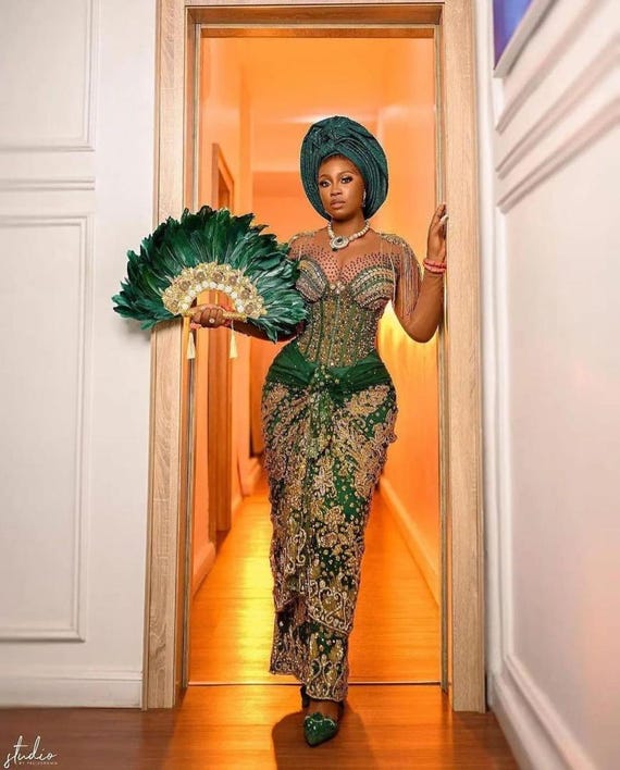corset dress aso ebi Asoebi Corset Dress: African Print Wrap Gown, Owambe Wedding Style