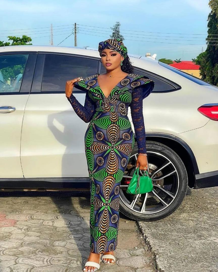 straight dress styles for ladies Ankara Hierarchy:Meshki Formal