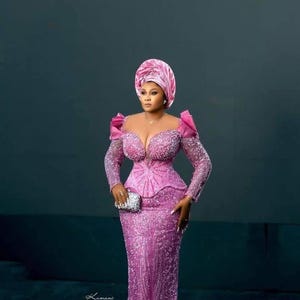 Wedding guest asoebi corset dress,wrapGown Dress,African print Dress,Women&#39;s clothing,African George Style,OwambeDress,African Wedding Dress