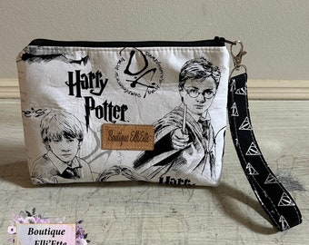 Ladies' Wristlet, Mini Purse,  ID Holder, Zippered Pouch, Lanyard, Wristlet Purse, Wallet, Pouch, HP