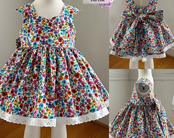 Girls Ready to Ship 2t Dress, Flutter Dress, Ready to Ship, 2t, Toddler Dress