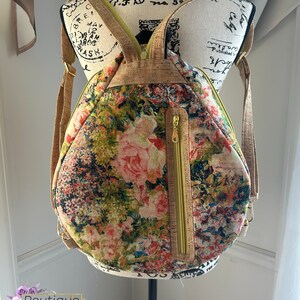 Ladies' Backpack, Bag, Cross Body, Shoulder Bag, Adjustable, Floral