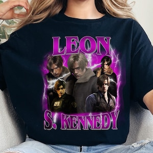 Leon S. Kennedy Tshirt, Leon S. Kennedy Bootleg Shirt, Resident Evil Sweatshirt, RE Leon Fan Hoodie, Leon S. Kennedy Fan Merch, RE Fan Merch