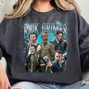 Rick Grimes Tshirt, The Walking Dead Bootleg Shirt, TWD Rick Grimes Sweatshirt, Rick Grimes Fan Hoodie, Rick Grimes Fan Merch
