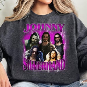 Johnny Silverhand Tshirt, Cyberpunk 2077 Bootleg Shirt, Cyberpunk Sweatshirt, Keanu Reeves Fan Hoodie, Johnny Silverhand Fan Merch