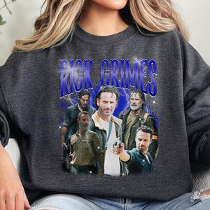 Rick Grimes Tshirt, The Walking Dead Bootleg Shirt, TWD Rick Grimes Sweatshirt, Rick Grimes Fan Hoodie, Rick Grimes Fan Merch