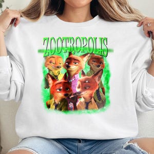 Zootropolis Nick Tshirt, Zootropolis Bootleg Shirt, Disney Zootropolis Nick Wilde Sweatshirt, Disney Fan Hoodie, Nick Wilde Fan Merch