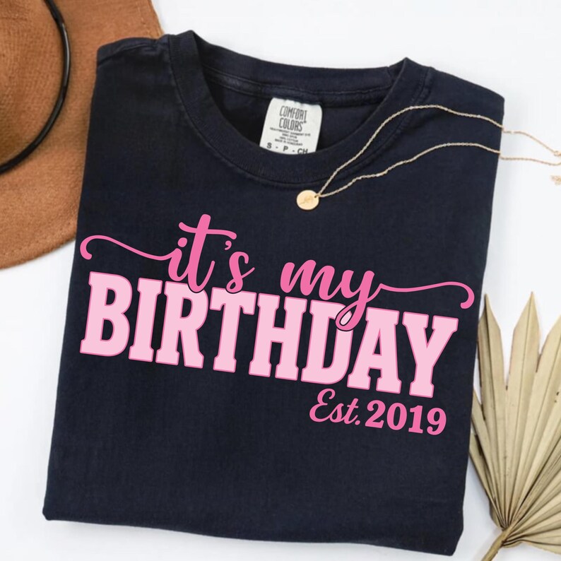 Coquette Bow 7th Birthday PNG SVG, It's My 7th Birthday PNG, Preppy Coquette Bow Birthday, Est. 2019, Front & Back Digital Design for Girls image 9