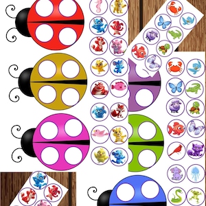 Ladybug Matching Game: Preschool Animal Activity (PDF Downloadable Printable Worksheets)