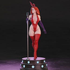 Jessica Rabbit NSFW -25 cm figure/Statue ,Sla/3D Printed ,Painted,action figure,collectible,handmade