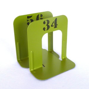 Acid Green INDUSTRIAL STYLE small BOOKENDS