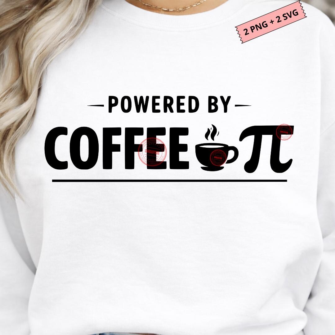 Powered by Coffee Pi Math Teacher PNG (digital Download) - Etsy