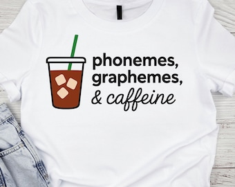 Phonemes Graphemes Koffein PNG SVG: Kaffeeliebhaber Lehrer Design
