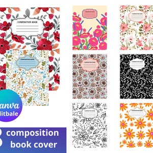 Composition Notebook Covers: Adorable Boys and Girls School Notebook Design