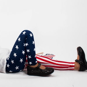 ON SALE American Flag Kids Leggings, Kids Tights, Usa Leggings, Usa Pants, American Flag, Childrens Pants, Usa Leggings for Kids, USA Tights