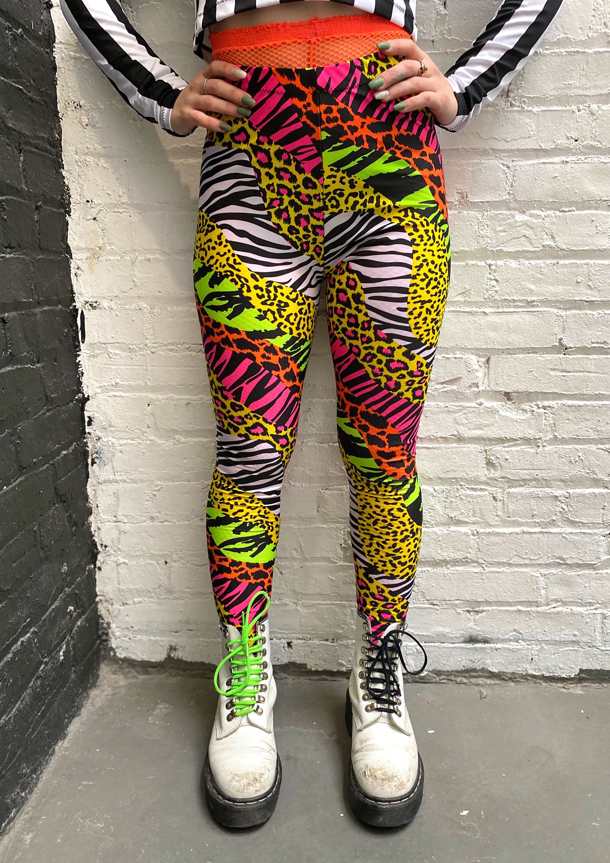 leopard tights plus size