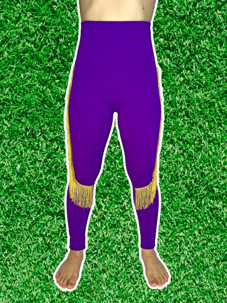 Baltimore Ravens Leggings Ravens Fringe Leggings-Ravens Football Leggings-Yoga Leggings-Fringe Leggings-Drag Queen Costume image 8