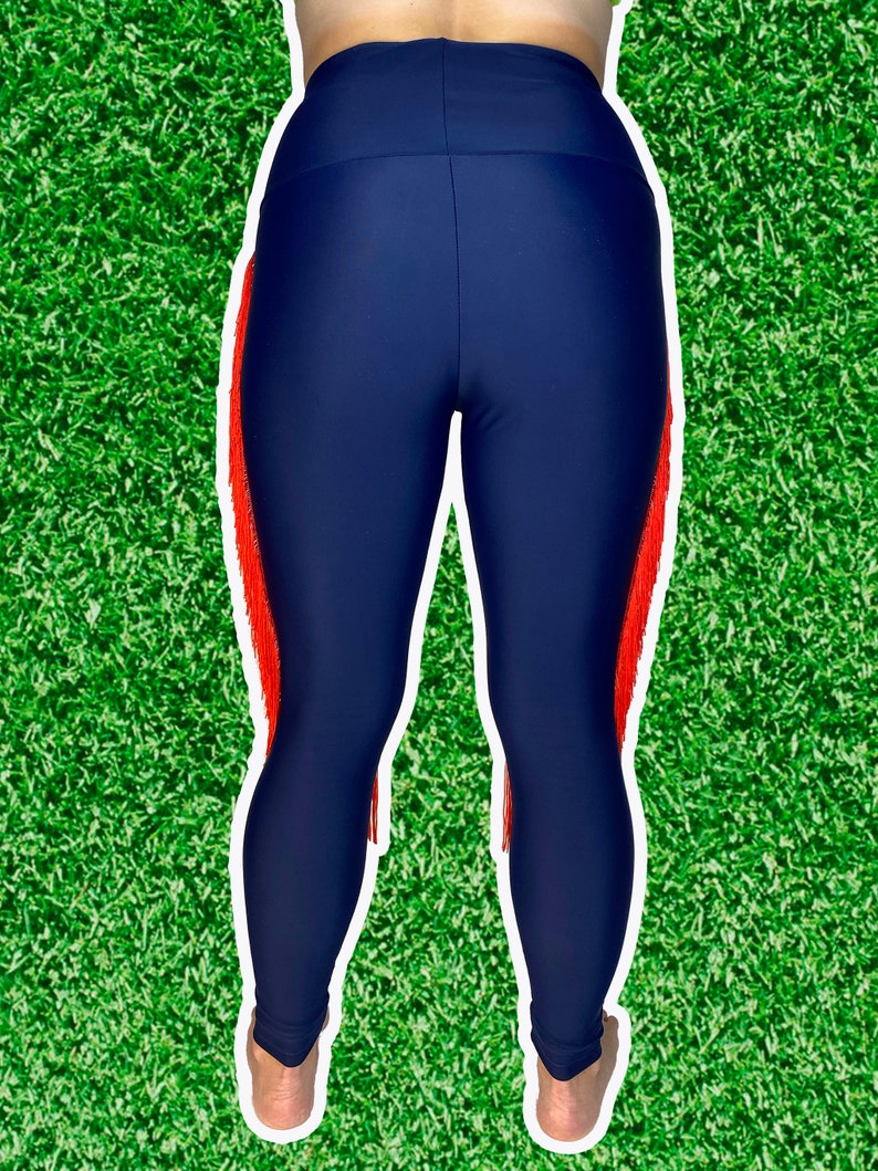 Houston Texans Leggings Texans Fringe Leggings-Texans Football Leggings-Yoga Leggings-Fringe Leggings-Drag Queen Costume image 4