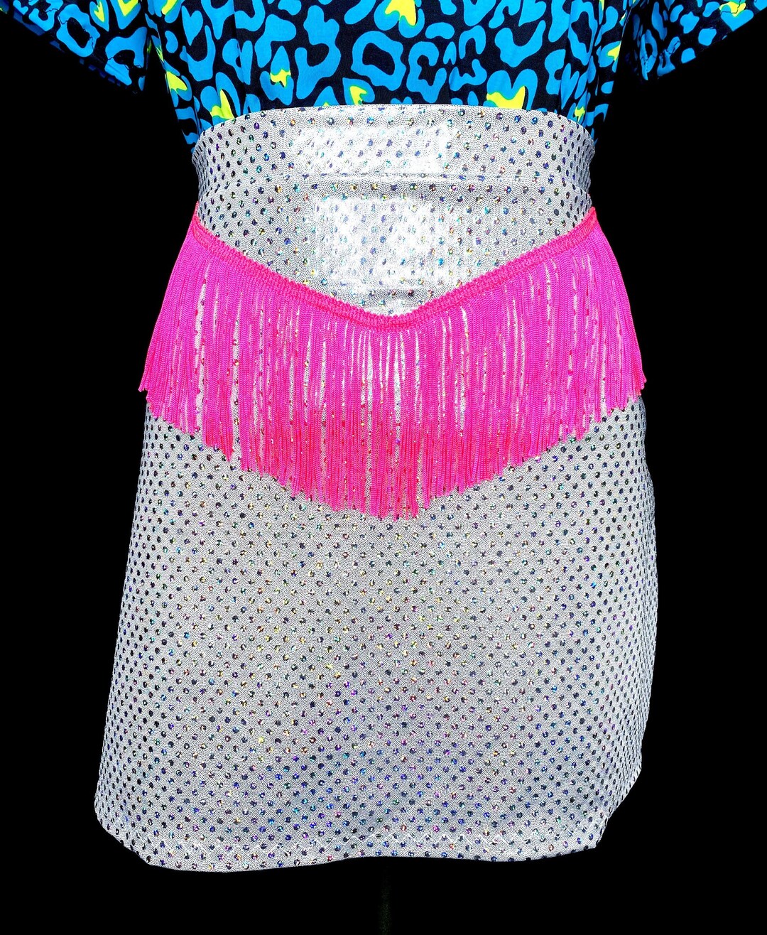 Colette Cowboy Fringe Deconstruct Mini Skirt