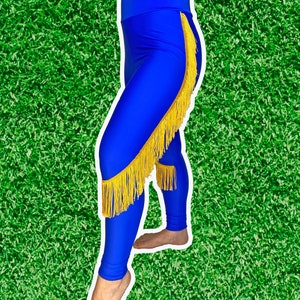 LA Rams Leggings Rams Fringe Leggings-Rams Football Leggings-Yoga Leggings-Fringe Leggings-Drag Queen Costume image 9