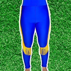 LA Rams Leggings Rams Fringe Leggings-Rams Football Leggings-Yoga Leggings-Fringe Leggings-Drag Queen Costume image 8