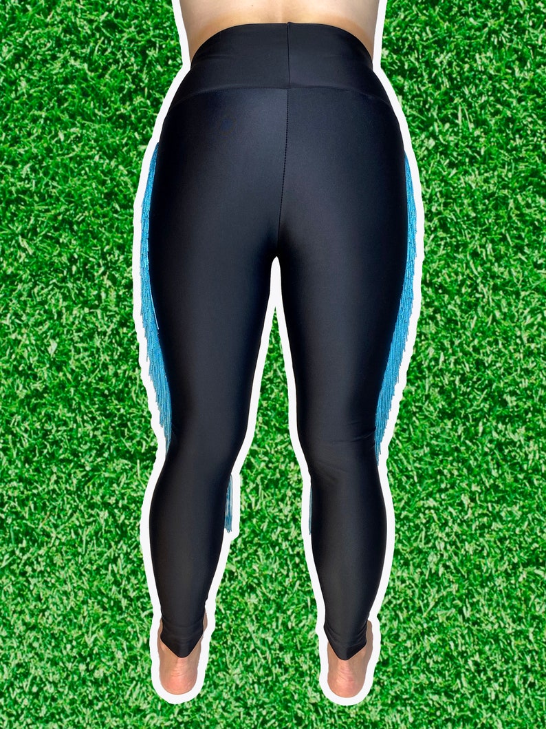 Jacksonville Jaguars Leggings-Jaguars Fringe Leggings-Jacksonville Football Leggings-Yoga Leggings-Fringe Leggings-Drag Queen Costume image 10