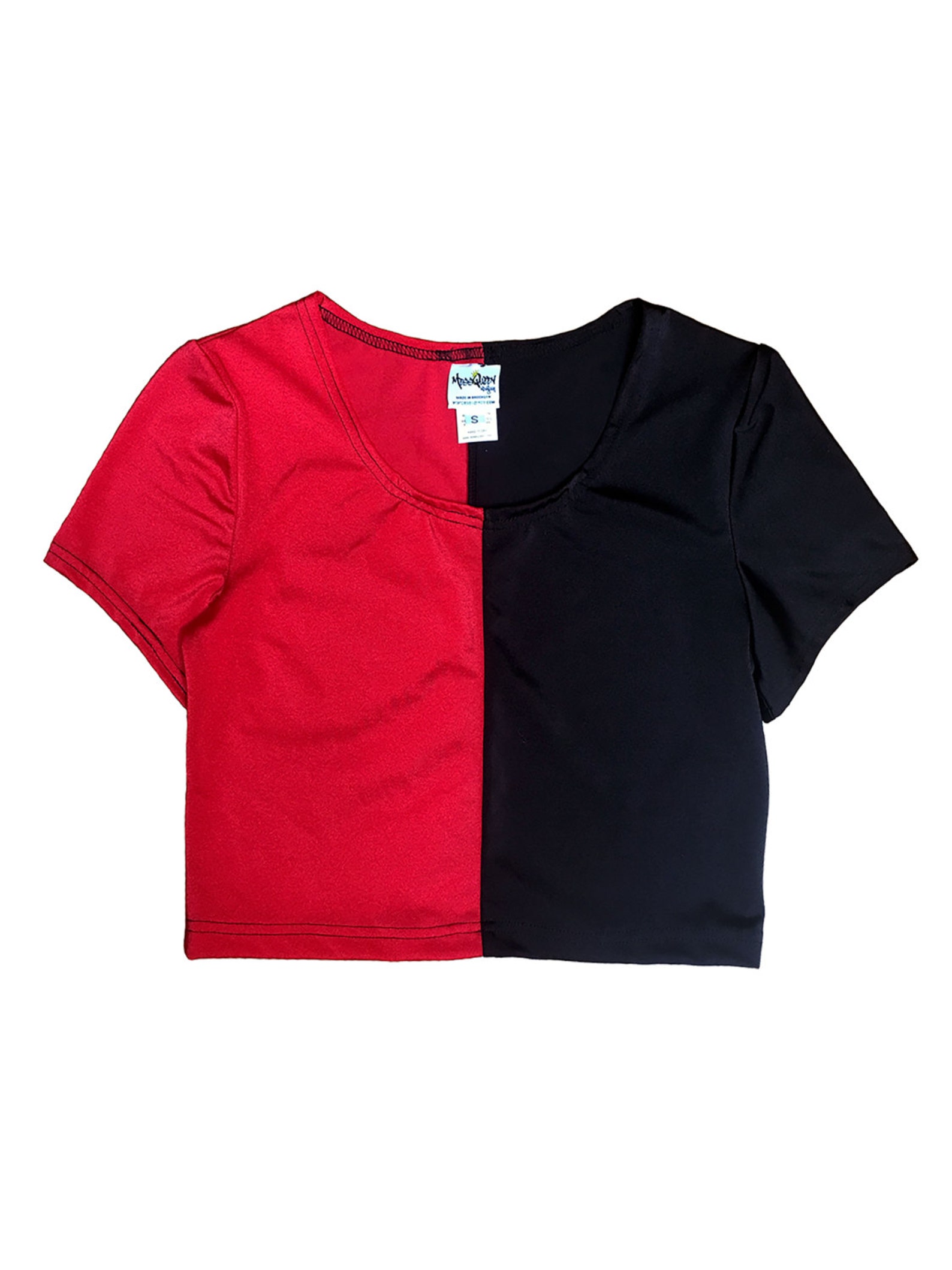 Harley Quinn Crop Top Halloween Costume Suicide Squad Black Etsy