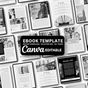Canva Ebook Template: Modern Coaching Workbook, Lead Magnet (Instant Download, 40+ Pages)