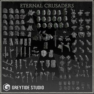 Eternal Crusaders Core Set GreyTide Studio | Tabletop Miniature Wargaming Grim-Dark Sci-Fi  Proxy