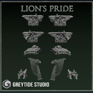 Lions Pride Motorcycle upgrade | Tabletop Miniature Wargaming Grim-Dark Sci-Fi  Proxy
