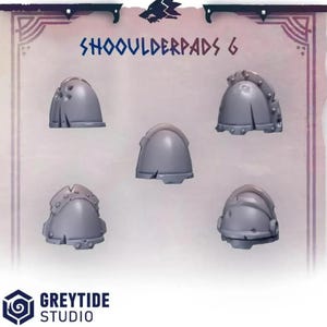 Primal Hounds Shoulder Pads 6 | Tabletop Miniature Wargaming Grim-Dark Sci-Fi