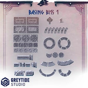 Primal Hounds Basing Bits 1 | RPG Tabletop Miniature Wargaming Grim-Dark Sci-Fi