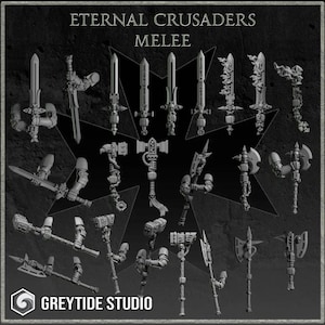 Eternal Crusaders Melee Set GreyTide Studio | Tabletop Miniature Wargaming Grim-Dark Sci-Fi  Proxy