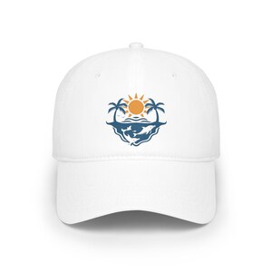 Beach Vibes Low Profile Baseball Cap, Casual Sun Hat, Summer Accessory, Vacation Gear, Outdoor Adventures