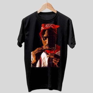 Red pac hip-hop graphic t-shirts sweater hoodie unisex