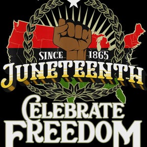 Celebrate Juneteenth , Black history, Dtf iron on transfer for t-shirt sweater jackets