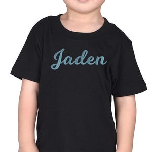 Unisex Personalized Tee Shirt, Personalized Shirt for Toddlers, Monogrammed Shirt, Embroidered Shirts