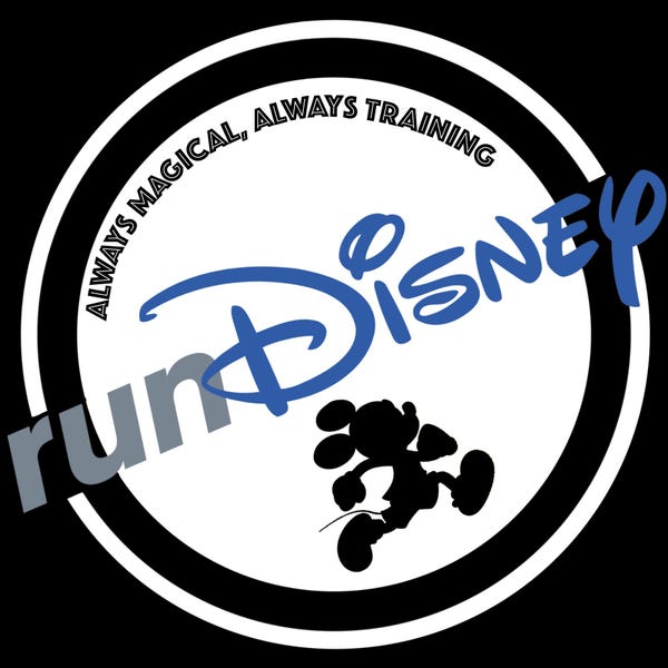 Pegatina de Disney "Siempre mágico, siempre entrenando" (hecha a pedido)