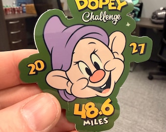 runDisney Inspired 2027 Marathon Weekend Dopey Challenge Sticker